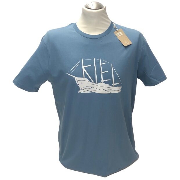 Kielschiff T-Shirt organic cotton cool blue unisex