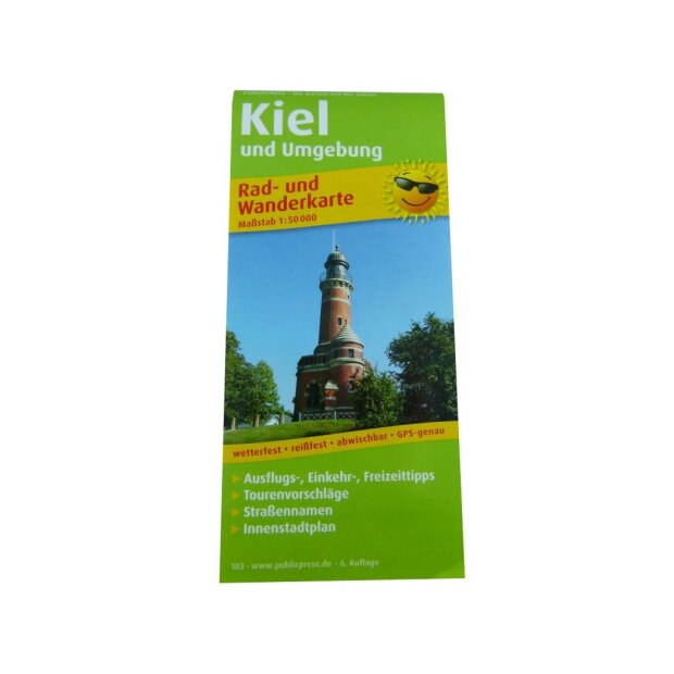 Kiel und Umgebung Rad Wander Karte