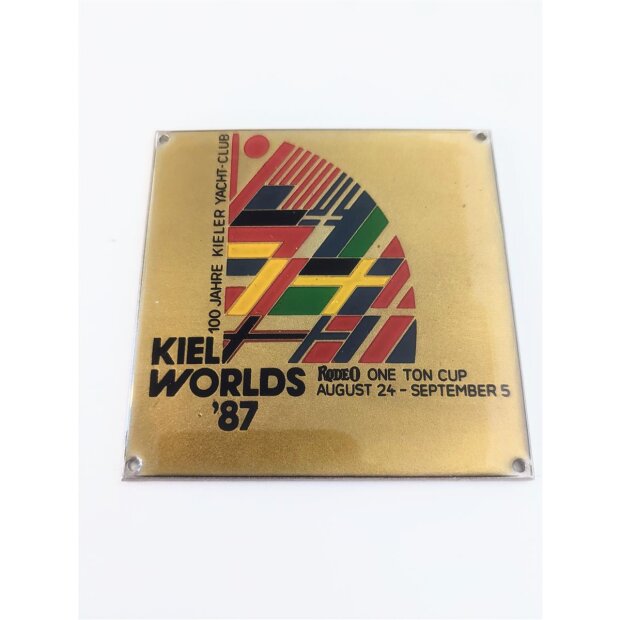 Plakette 1987 Kiel Worlds