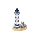 Leuchtturm Seehund blau