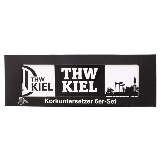 THW Kiel Korkuntersetzer 6er-Set