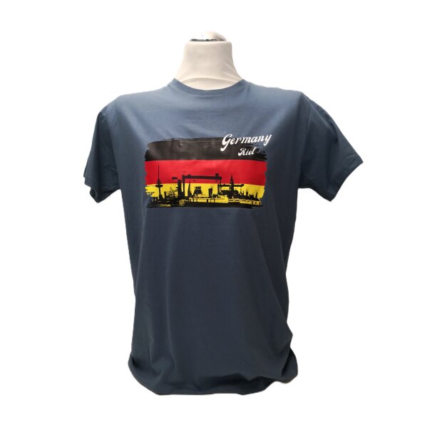 T-Shirt Kiel/Germany stone blue