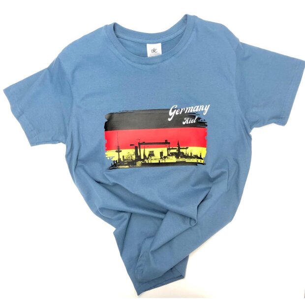 T-Shirt Kiel/Germany stone blue XXXL