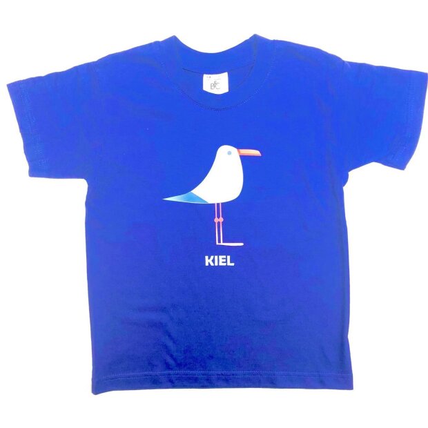 T-Shirt Kind Möwe blau 9-11 Jahre