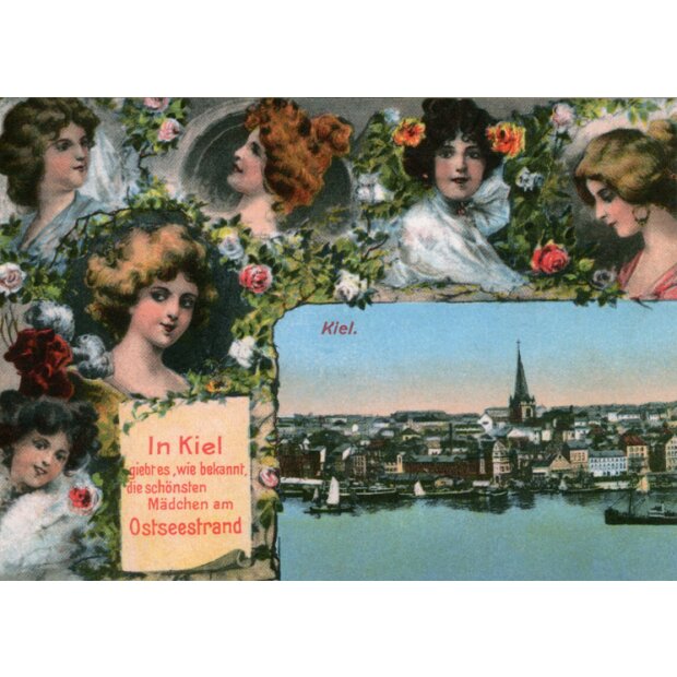 _Postkarte Historisch Schöne Mädchen